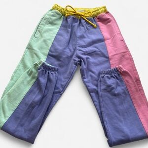 Teddy Fresh Purple and Yellow Fleece Pants